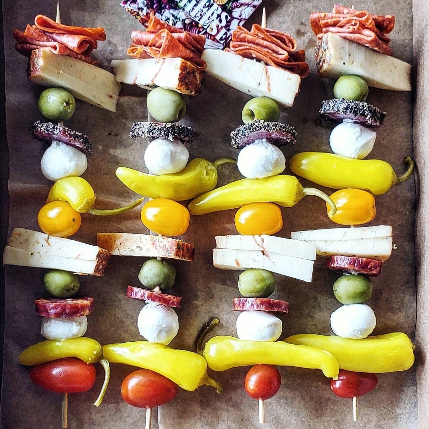 Antipasto Skewers Easy Party Appetizers Skewers Birthday